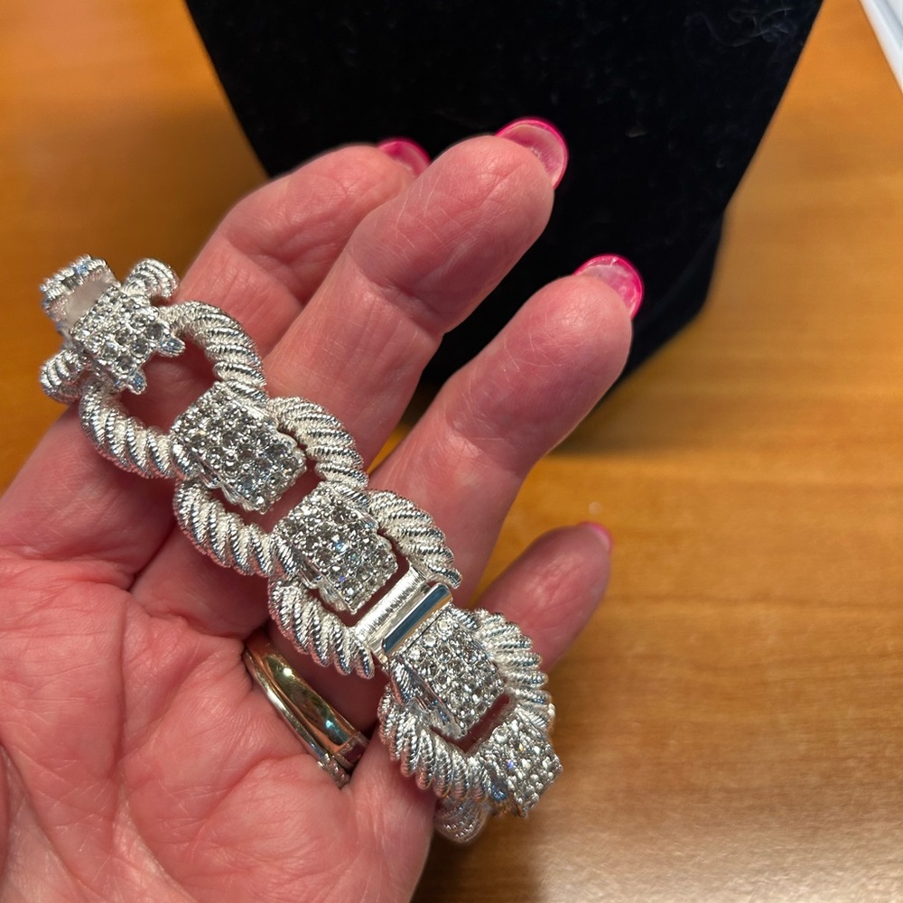 Joan Rivers Silver Textured Bracelet - Picture 4 of 6